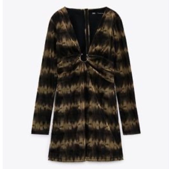 Zara Printed Tulle Dress - Picture 2 of 5